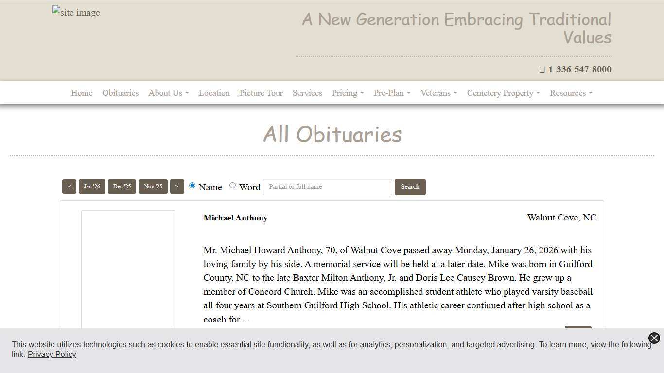 All Obituaries George Brothers Funeral Service Greensboro, NC