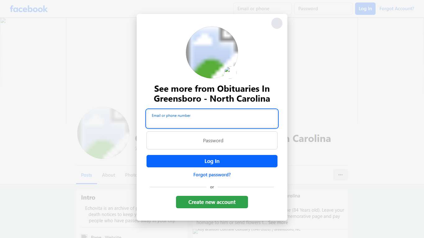 Obituaries In Greensboro - North Carolina Facebook